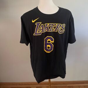 LeBron James Los Angeles Lakers Nike Earned Edition Name & Number T-Shirt -large